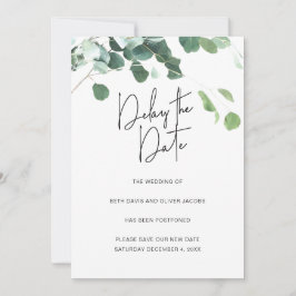 Anúncio Eucalyptus retarda o adiamento do casamento