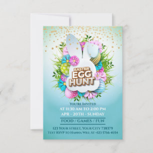 Anúncio Evento Colorido de Caça aos Ovos de Páscoa do Coel