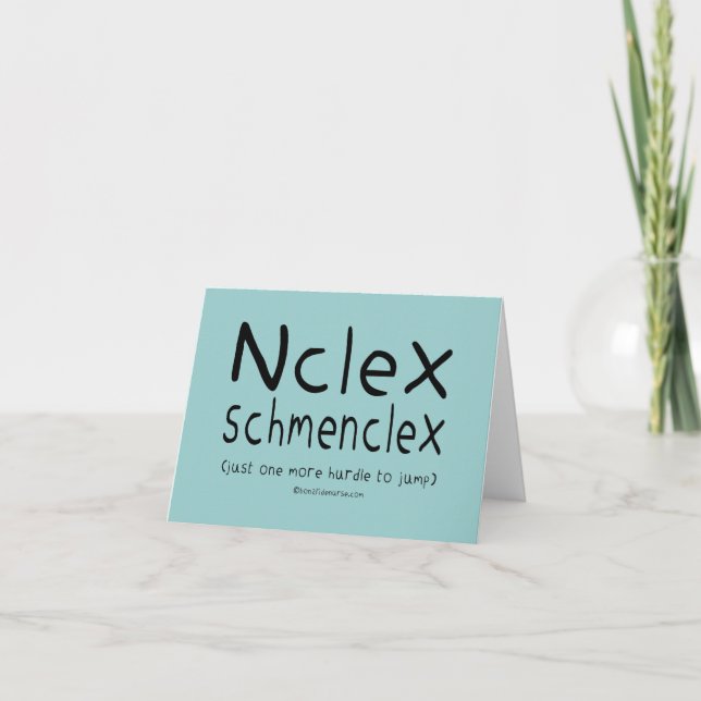 Anúncio Exame de Enfermagem do NCLEX Schmenclex (Frente)