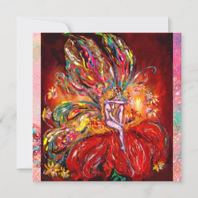 Anúncio FADA EM VERMELHO amarelo verde rosa (Frente)