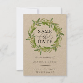 Anúncio Faixa De Azeitona Tuscan Salvar A Data