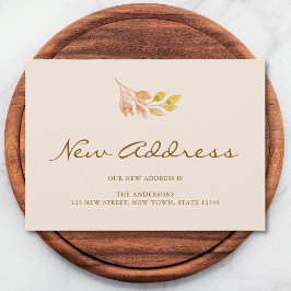 Anúncio Fall Foliage New Address Moving Announcement