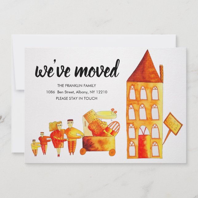 Anúncio Família Bonita mudando para casa. Mudamos novo end (Frente)