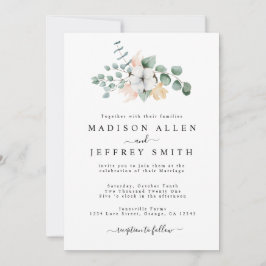 Anúncio Farmhouse Cotton Eucalyptus Invitation