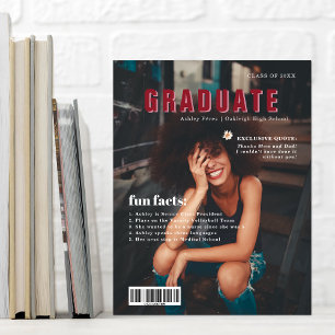 Anúncio Fatos Divertidos Foto da Capa da Revista de Grad