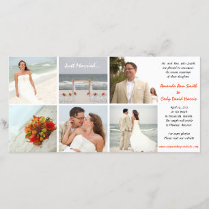 Anúncio feito sob encomenda do casamento da foto