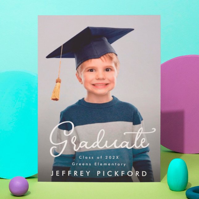 Anúncio Felicita o Formando de Foto Elementar 5 (Criador carregado)