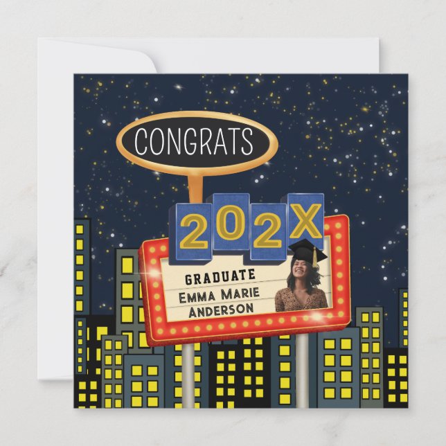 Anúncio Felicita o Outdoor de Fotos Skyline da Cidade do F (Frente)