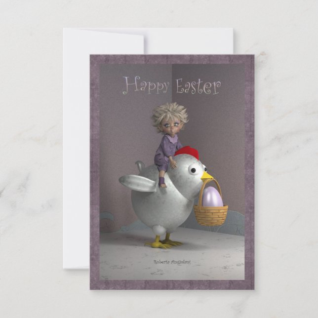 Anúncio Feliz - Galinha de Páscoa (Frente)
