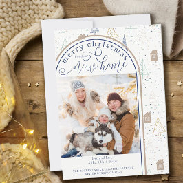 Anúncio Feliz Natal da New Home Doodle Tree House