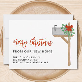 Anúncio Feliz Natal Da Nossa Nova Caixa De Correio Domésti