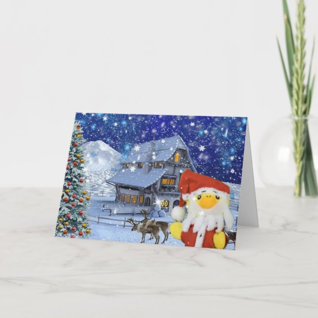 Anúncio Feliz Natal de Danny Duck (Frente)