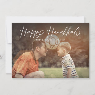 Anúncio Feliz Natal do Script de Fotos em Hanukkah