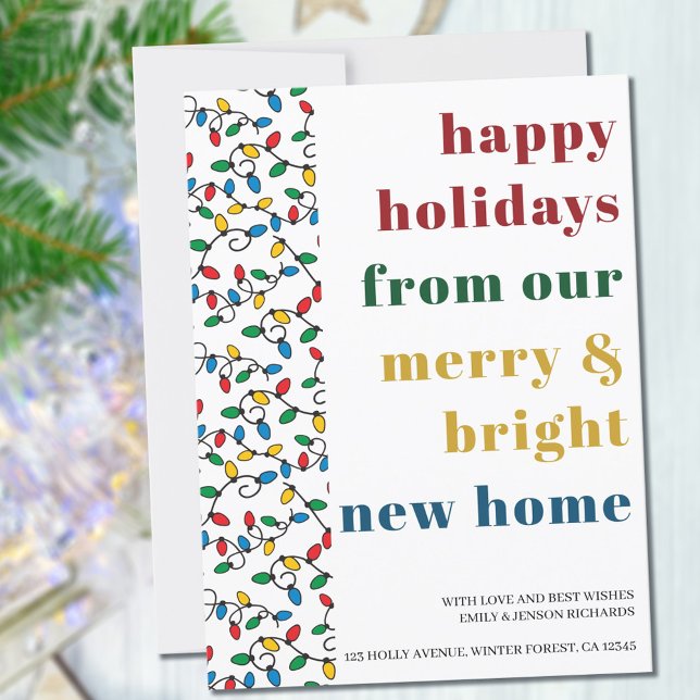 Anúncio Felizes feriados das novas luzes de cordas domésti (Criador carregado)