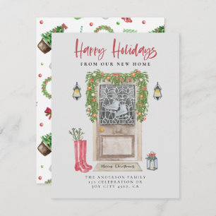 Anúncio Felizes Feriados Nova Porta de Natal Em Movimento