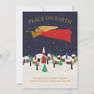 Anúncio Feriado Folk Art de Natal em Movimento