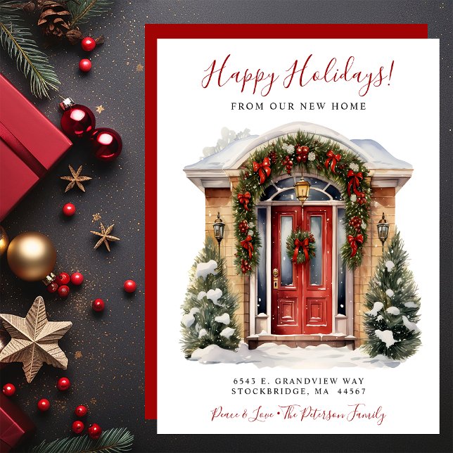 Anúncio Feriados Felizes Novo Movimento da Porta Vermelha  (Criador carregado)