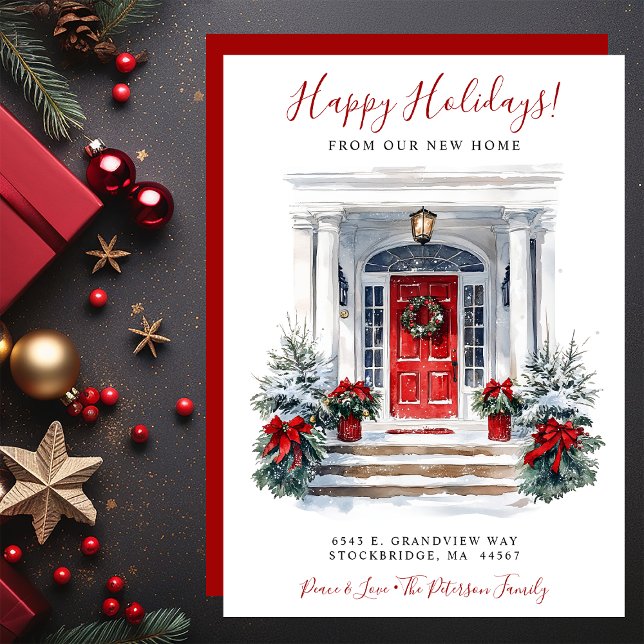 Anúncio Feriados Felizes Novo Movimento da Porta Vermelha  (Criador carregado)