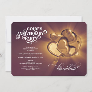 Anúncio Festa de Aniversário de 50 Anos de Ouro (Versão 4)