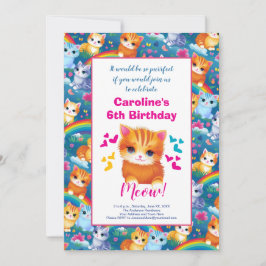 Anúncio Festa de aniversário para Garotas Gatinhos no Arco