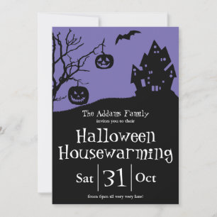 Anúncio Festa de Aquecimento Familiar do Halloween e novo