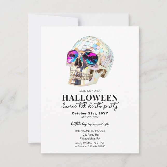 Anúncio Festa de Dança Adulta do Dia das Bruxas (Frente)