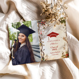 Anúncio Festa de formatura de Flores Selvagens Russas