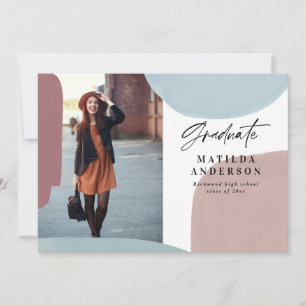 Anúncio festa de formatura multifoto colorida abstrato