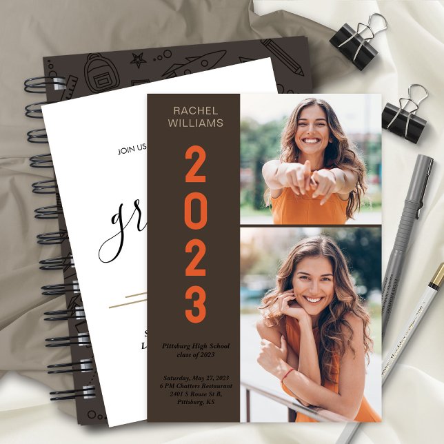 Anúncio Festa de Foto do Segundo grau de Graduação 2023 (Criador carregado)