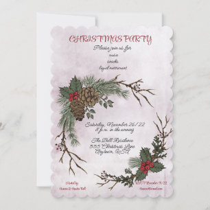 Anúncio Festa de Natal Pine Cone Wreath