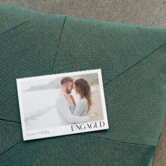 Anúncio Festa de noivado Simples de Script de Foto Moderno