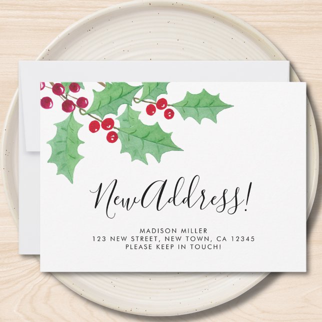 Anúncio Festive Holly New Address Moving  (Criador carregado)