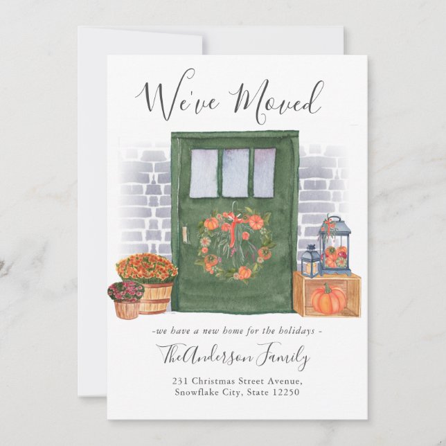 Anúncio Festivo, movemos o feriado da porta de abóbora se  (Frente)