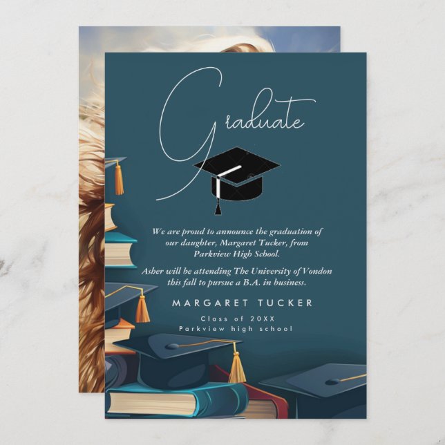 Anúncio Filha de graduação I Boné (Frente/Verso)