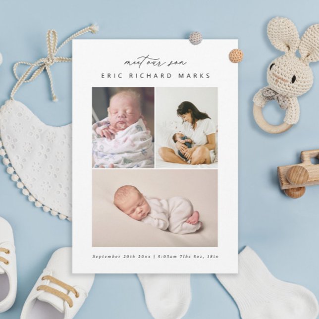 Anúncio Filho de Nascimento Multifoto Simples (Criador carregado)