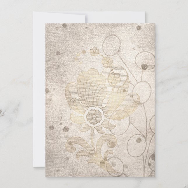 Anúncio Filigrana Dourada Minimalista do vazio (Frente)