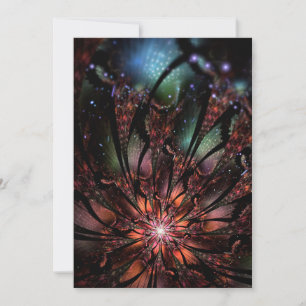 Anúncio Flor de fantasia fractal, suave e tenra, invita