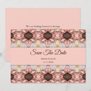 Anúncio Florais Elegante Rosa Dourado Bege Rosa Salve A Da