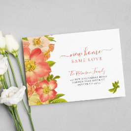 Anúncio Floral botânica floresce elegante em movimento