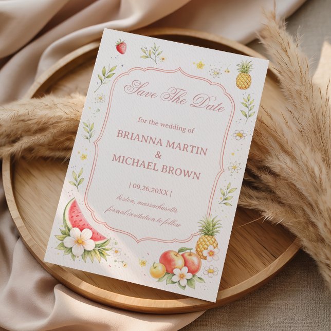 Anúncio Floral de Frutas Tropicais (Criador carregado)