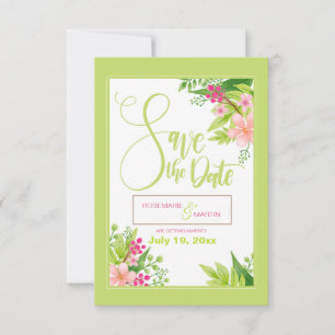 Anúncio Floral de Salve a Data