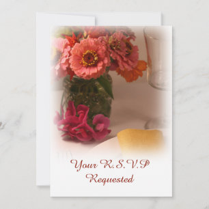 Anúncio Floral de Verão de Casamento