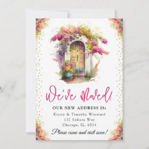 Anúncio Flores de Primavera em Aquarela Porta Nova Casa