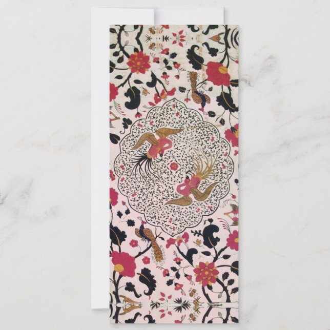 Anúncio Flores EDEN E Aves Vermelhas Negras Flores Rosa (Frente)