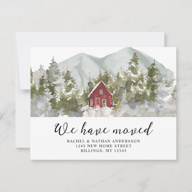 Anúncio Floresta de inverno Mudamos de Endereço (Frente)