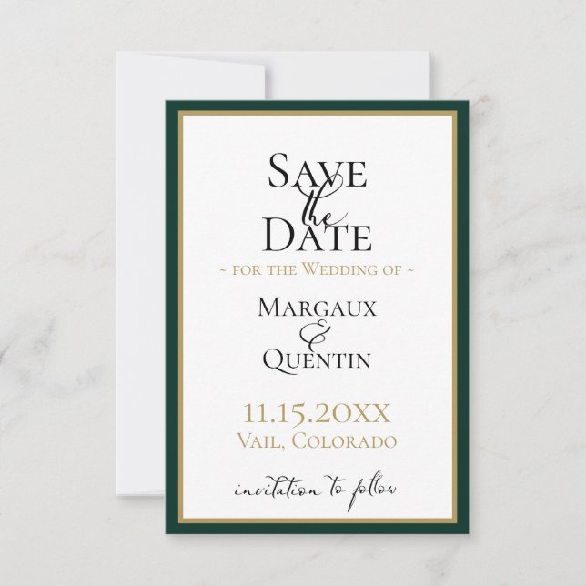 Anúncio Floresta Esmeralda Salve A Data (Frente)