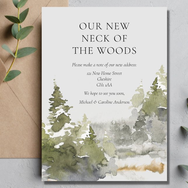 Anúncio Floresta Novo Pescoço das Florestas Mudança de End (Criador carregado)