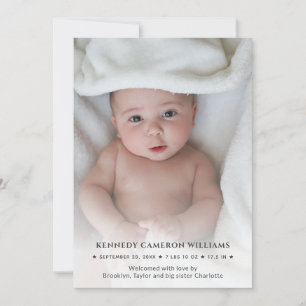 Anúncio Fofura Simples Personalizado com Foto Olá Bebê Rec