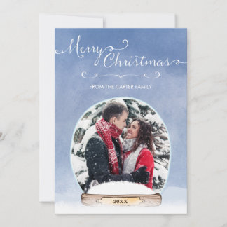 Anúncio Folha de Natal Personalizada para o Globo de Neve