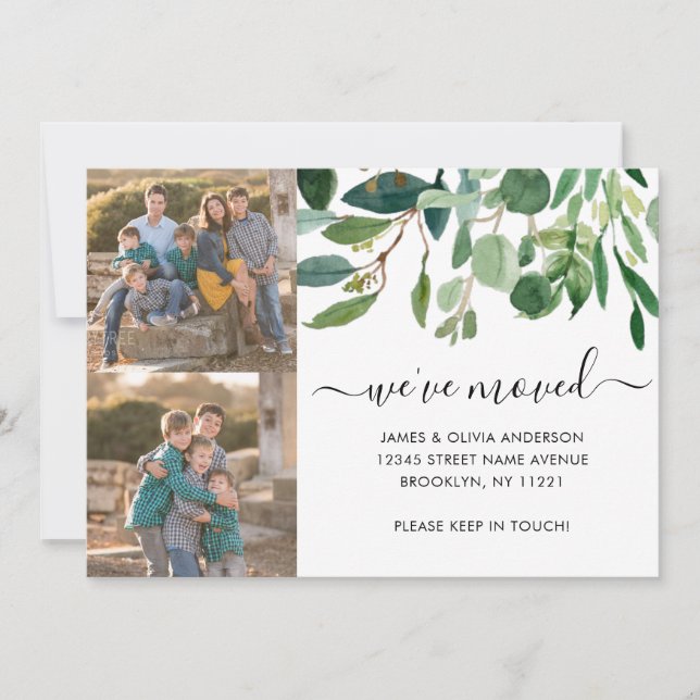 Anúncio Folhagem Elegante Movimentamos Nova Foto para Casa (Frente)